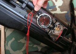 Using the compass on a rifle